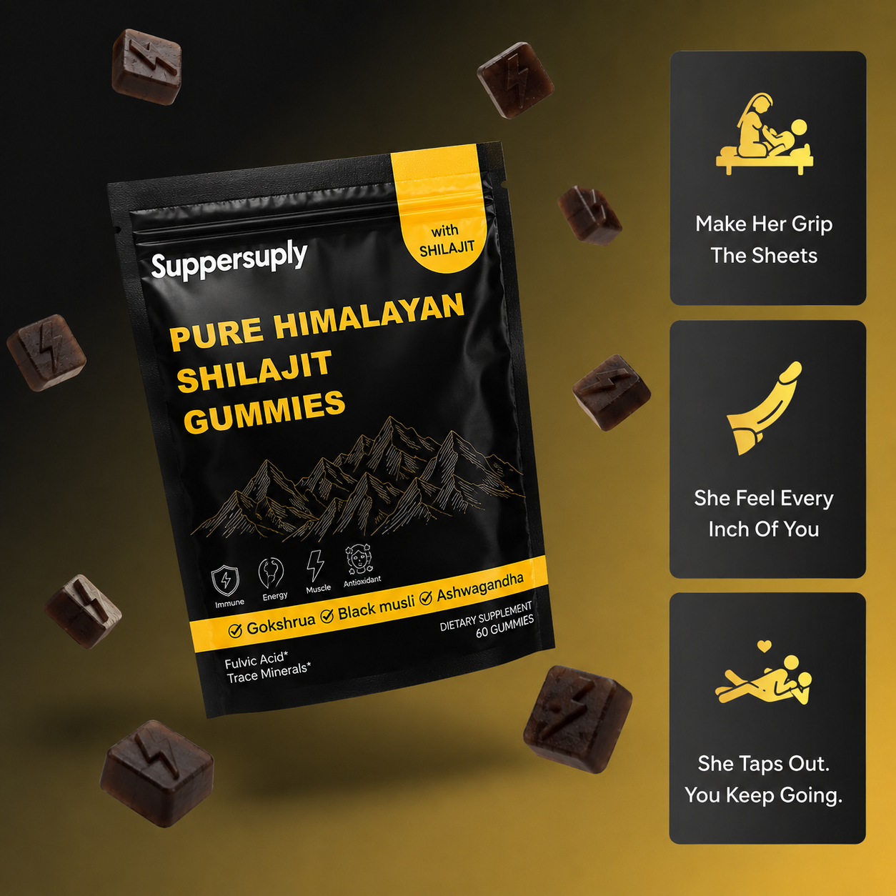 Peak Performance Gummies. Your 6-In-1 Support.